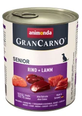 ANIMONDA GranCarno Senior govedina in jagnjetina - mokra hrana za pse - 800g