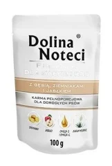 DOLINA NOTECI Premium bogata z gosjo, krompirjem in jabolkom - mokra hrana za odrasle pse malih pasem - 100 g