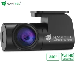 NAVITEL FULL HD CAM vzvratna avto kamera, povezovanje z avto kamerami Navitel, 350° vrtenje, 136° kot snemanja, micro USB vhod, 650 cm kabel, črna