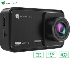 Avto kamera NAVITEL R285 2K , 2K Super HD, Night Vision, G-senzor, 140° snemalni kot, aplikacija, darilni bon, črna