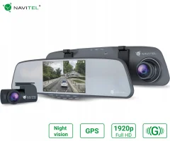 Avto kamera/NV ogledalo NAVITEL MR255 , Full HD 1080p, Night Vision, G-senzor, aplikacija, darilni bon, + vzvratna kamera