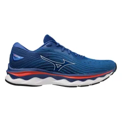 Mizuno Wave Sky 6 moške športne superge, Turkish Sea/White/Cherry Tomato - 46