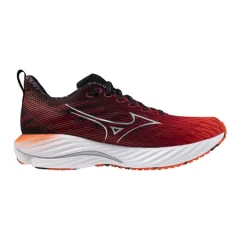 Mizuno Wave Rider 28 (AMS), moške športne superge Ignition Red/Silver/Black - 44.5