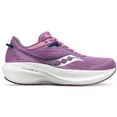 Saucony Triumph 21 Women's Running Shoes, Grape/Indigo - 38