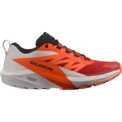 Salomon Sense Ride 5 moške športne superge, Lunar Rock/Shocking Orange/Fiery Red - 42 2/3