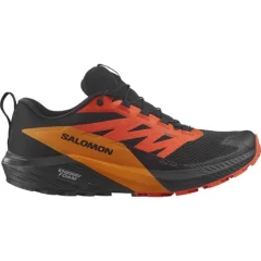 Salomon Sense Ride 5 GTX moške športne superge, Black/Scarlet Ibis/Turmeric - 41 1/3