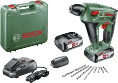 Bosch Home and Garden Uneo Maxx SDS-Quick-akumulatorsko vrtalno kladivo 18 V 2.5 Ah Li-Ion  vklj. 2 akumulatorja\, vklj.  kovček