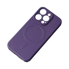 Silikonski ovitek z MagSafe za iPhone 15 Pro Max Silicone Case vijoličen