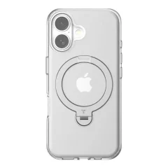 Torras Ostand Spin Case za iPhone 16 Plus (prozoren)