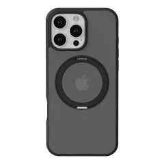 Torras Ostand Pro ohišje za iPhone 16 ProMax (črno)