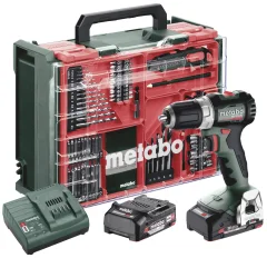 Metabo BS 18 L BL Set 613155710 akumulatorski vrtalni vijačnik  18 V 2 Ah Li-Ion vklj. 2 akumulatorja\, brezkrtačni\, vklj.  kovček\, vklj. polnilnik\, vklj.  oprema