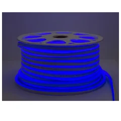 LED Flex Neon 220V IP65, 5 metrov - Modra