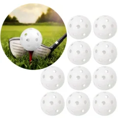 Paket 10 žogic za golf z luknjami White