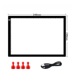 Tracing Light Pad, A4 Tracing LED Copy Board Light Box