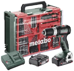 Metabo SB 18 L BL Set 613157710 akumulatorski udarni vijačnik 65 Nm  18 V Število vključenih akumulatorjev 2 2 Ah LiHD brezkrtačni\, vklj.  kovček\, vklj. 2 akumulatorja\, vklj. polnilnik\,