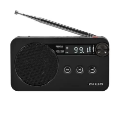 Aiwa prenosni radio FM RS-77PLL/BK s funkcijo RDS