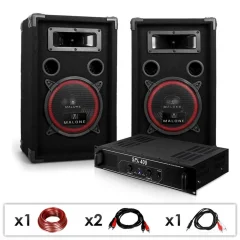 Malone Auna set DJ-12 DJ PA sistem