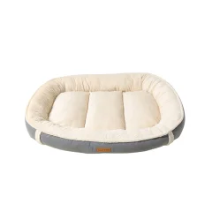 Suede Flanel Nest Dog Bed Podloga za hišne postelje Grey S