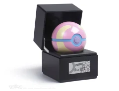 The Wand Company Heal Ball Authentic Replica - Realistična, elektronska, die-cast poké žoga s funkcijami osvetlitve v ohišju – uradno licenciran s strani Pokémona