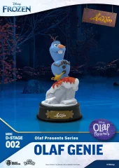 Beast Kingdom - Mini Diorama Stage-002-Olaf - Olaf Genie - Aladdin: Z modro čarobno lučko, pripravljeno zaželeti željo