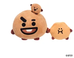 AURORA 61462, uradno blago BT21, mehka igrača SHOOKY, 12 cm, rjava