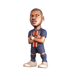 MINIX, Kylian Mbappe iz Paris Saint-Germain PVC figurica 12 cm, Modro morsko