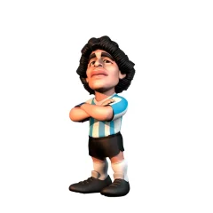 MINIX, Figurica Diego Maradona iz Argentine iz PVC 12 cm, Bela / Modra