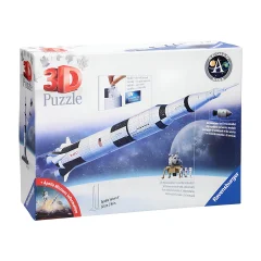 Ravensburger, 440 kosov 3D sestavljanka Vesoljska raketa Apollo Saturn V / NASA Lestvica 1/120, Ve?barvno