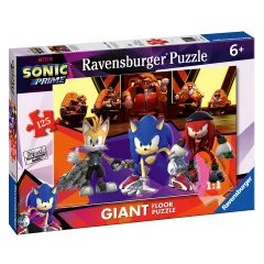 Ravensburger, Velikanska talna sestavljanka 125 kosov Sonic z zavezniki in tekmeci iz filma Sonic Prime, Ve?barvno