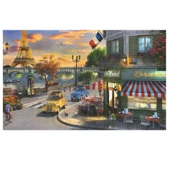 Ravensburger, 2000 kosov premium sestavljanke Softclick tema Pariz, son?ni zahod, Ve?barvno