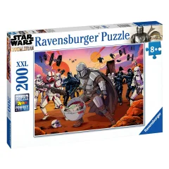 Ravensburger, Znanstvenofantasti?na sestavljanka 200 kosov XXL The Mandalorian the Affrontation Star Wars tema, Ve?barvno