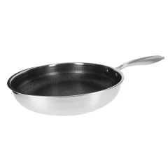 Cheffinger, Premium Inox Ponev s Premazom Proti Prijemanju z Satjem 28 cm, Srebrna