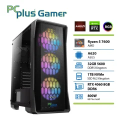 PCPLUS Gamer Ryzen 5 7600/32GB/1TB/RTX 4060 8GB gaming namizni računalnik