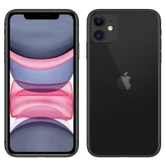 Obnovljeno - znaki rabe - Apple iPhone 11 crn 64 GB 4 GB ram dual sim - vidne oznake uporabe obnovljeno