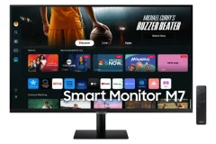 Monitor Samsung 80 cm (31,5") LS32DM702UUXDU 3840x2160 Smart TV Tizen VA 4ms 2x HDMI USB-C 65W 2xUSB2.0 Zvočniki 2x5W  NTSC72% BT WiFi 2xUSB2.0 HDR10 M7 črna