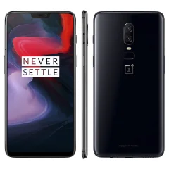 Obnovljeno - znaki rabe - OnePlus 6 crn 256 GB 8 GB ram dual sim - vidne oznake uporabe obnovljeno