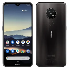 Obnovljeno - znaki rabe - Nokia 7.2 crn 128 GB 6 GB ram dual sim - vidne oznake uporabe obnovljeno