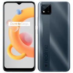 Obnovljeno - kot novo - Realme C11 (2021) siv 32 GB 2 GB ram dual sim - brez oznak uporabe obnovljeno