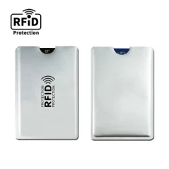 Ovitki za kartice za blokiranje RFID (10 paketov) Silver