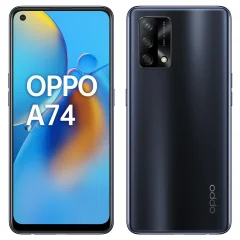 Obnovljeno - znaki rabe - Oppo A74 crn 4G 128 GB 6 GB ram dual sim - vidne oznake uporabe obnovljeno