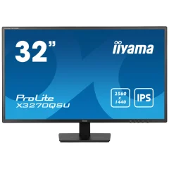 iiyama ProLite X3270QSU-B1 32 2560x1440 (2K) HDMI DisplayPort 100Hz 10 Hz IPS 250 cd/m2 1200:1 3ms 2xHDMI DisplayPort zvočniki