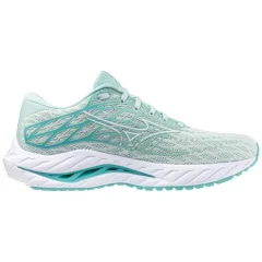 Mizuno Wave Inspire 20 Women's Running Shoes, Eggshell Blue/White/Blue Turquoise - 40.5