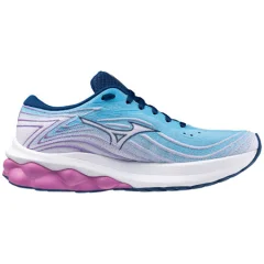 Mizuno Wave Skyrise 5 Women's Running Shoes, Swim Cap/Navy Peony/Hyacinth - 37