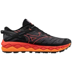 Mizuno Wave Mujin 10 Trail Shoes, Black/Cayenne/Nasturtium - 43