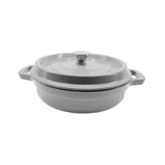 Grill King Cast Iron okrogli nizki Dutch oven, 28 cm