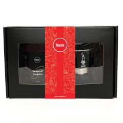 NANNI MOKA EXPRESS 3 (kafetiera) - GOURMET ARABICA MOKA 250g darilni set