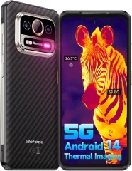 Ulefone Armor 25T Pro 5G 12/256GB, črna pametni robustni telefon Wärmebildkamera Android 14, 6300mAh 120Hz