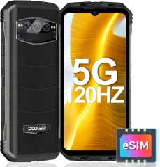 DOOGEE V30 5G eSIM 15/256GB, črna pametni robustni telefon Android 12, 10800mAh 120Hz 108MP