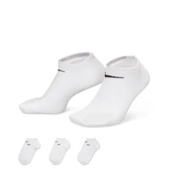 Nike Socks Performance Lightweight No Show 3P nogavice White/Black - L