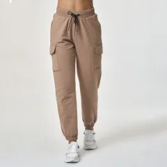 Anya Sweatpants, Cream Brown - L